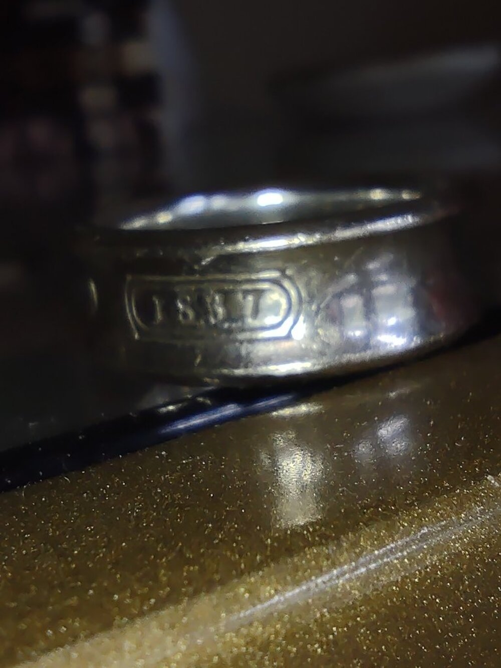Tiffany & Co. Tiffany 1837 Ring in Silver, Size 5 - Picture 7 of 10